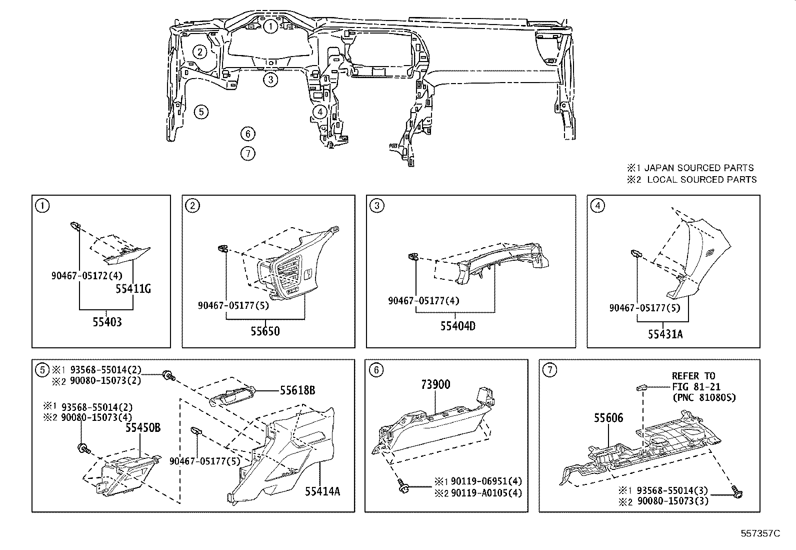 55307-F6010 BRACE SUB-ASSY, INSTRUMENT PANEL, NO.2 product image