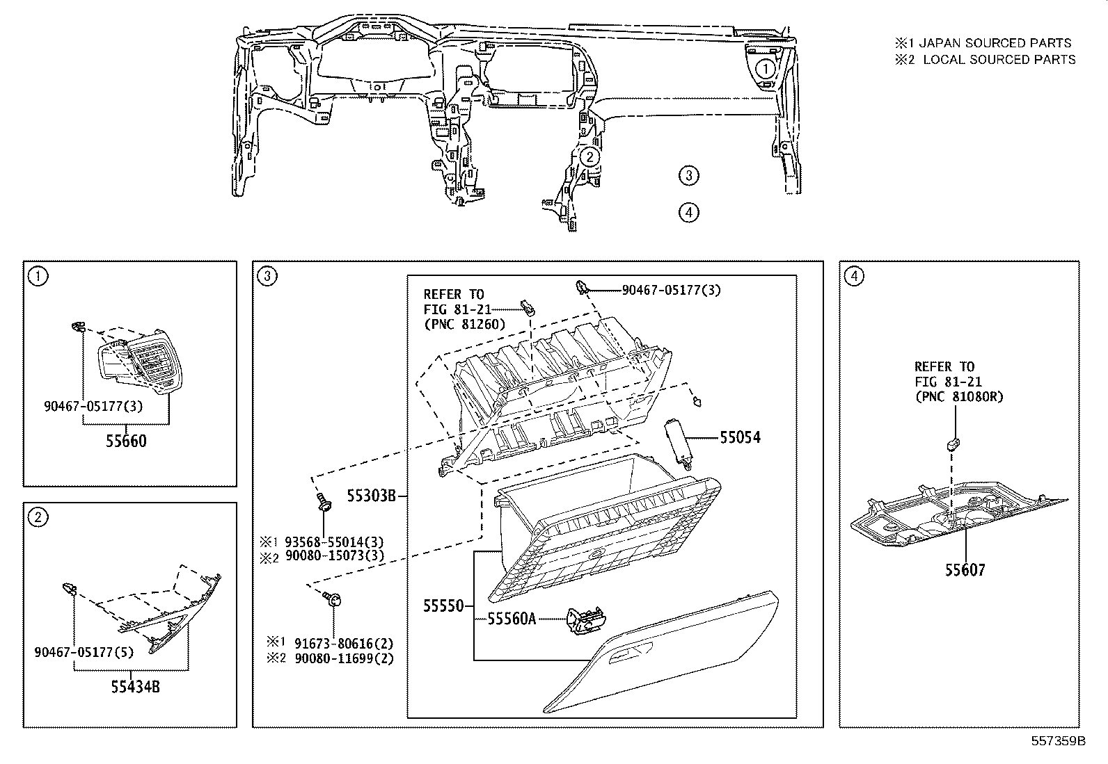 55307-F6010 BRACE SUB-ASSY, INSTRUMENT PANEL, NO.2 product image