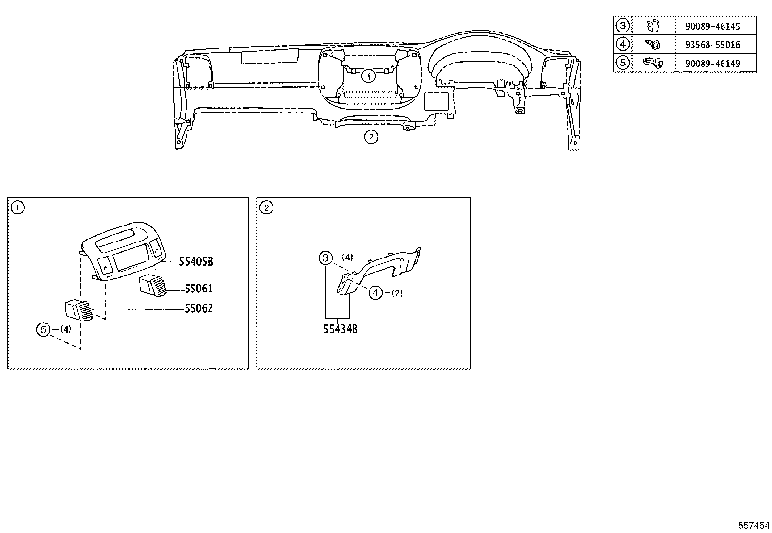 55302-YC050-E0 PANEL SUB-ASSY, INSTRUMENT, UPPER product image