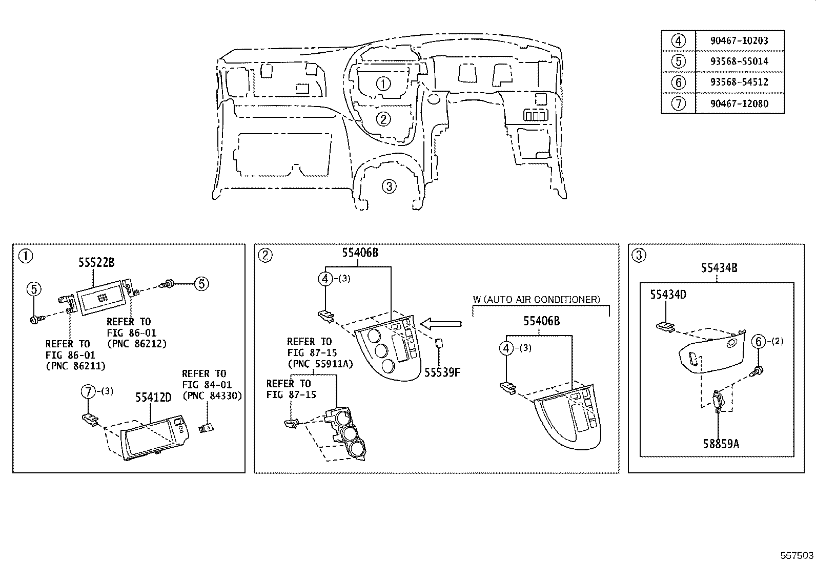 55302-52040-B0 PANEL SUB-ASSY, INSTRUMENT, UPPER product image