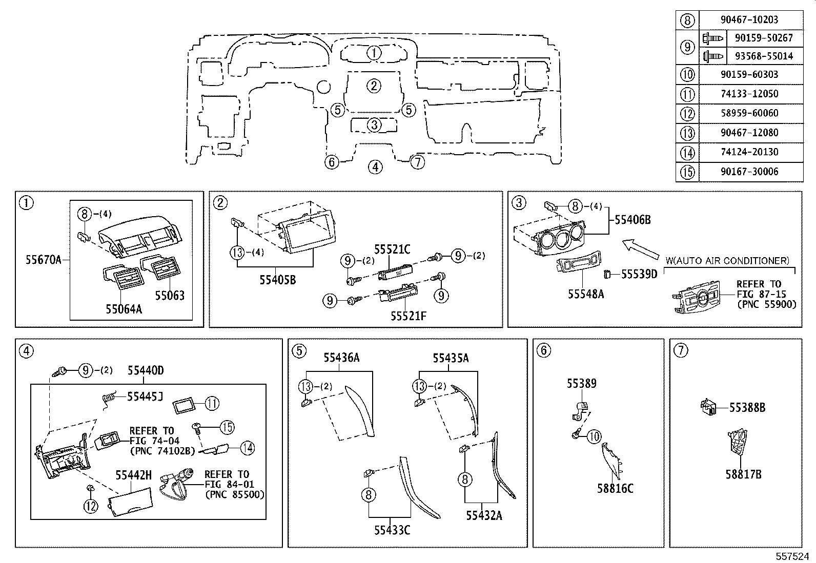 55302-12201-E0 PANEL SUB-ASSY, INSTRUMENT, UPPER product image