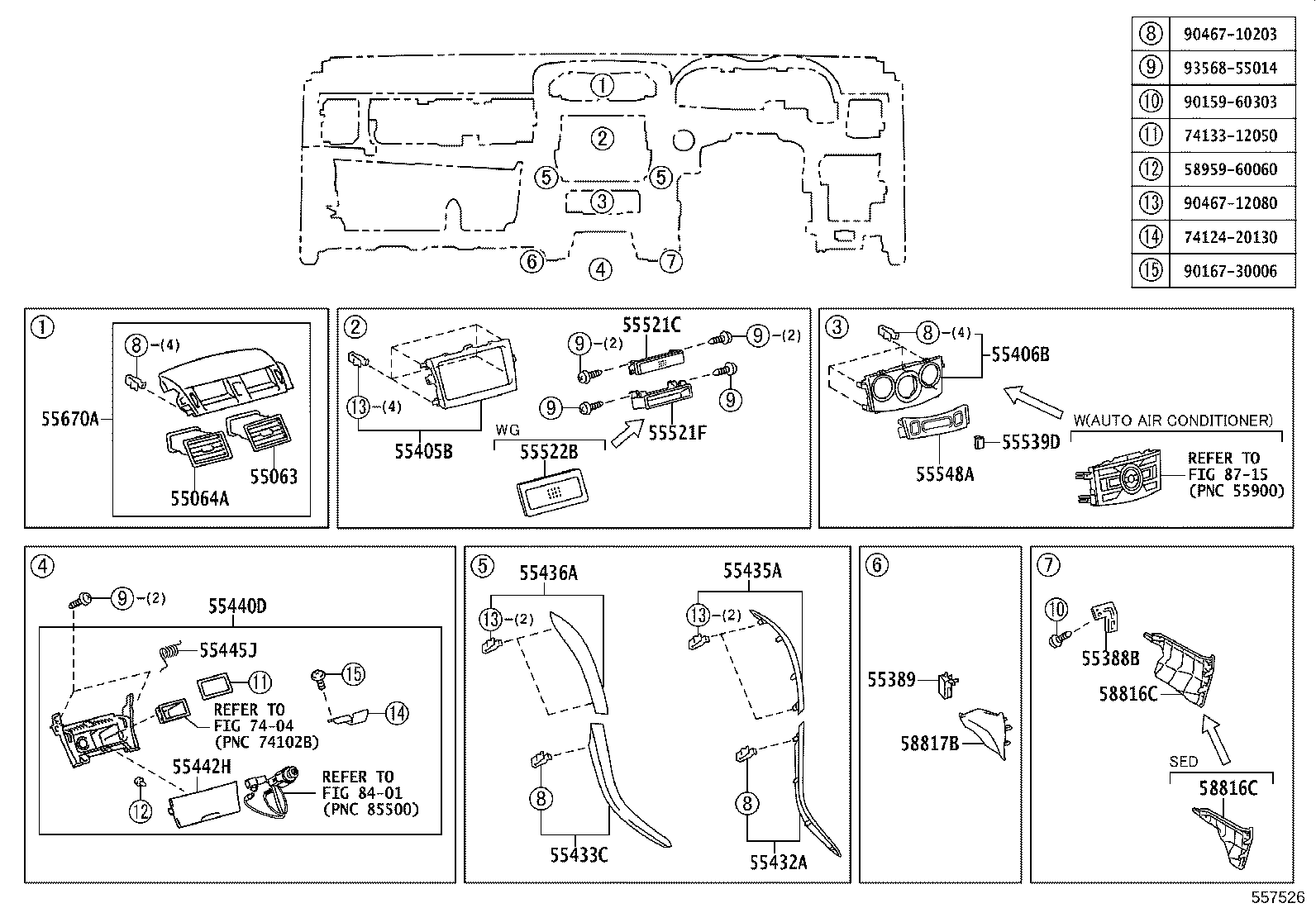 55302-12201-E0 PANEL SUB-ASSY, INSTRUMENT, UPPER product image