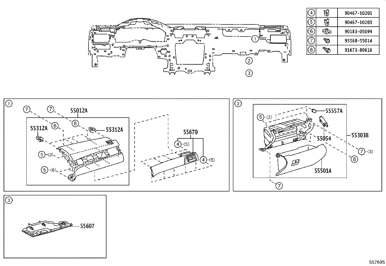 55405-33260-C0 PANEL SUB-ASSY, INSTRUMENT CLUSTER FINISH, CENTER product image