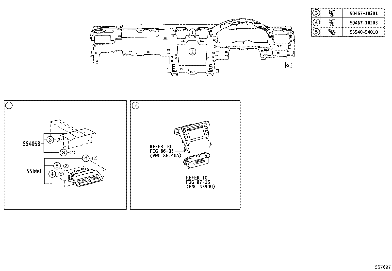 55405-33260-C0 PANEL SUB-ASSY, INSTRUMENT CLUSTER FINISH, CENTER product image