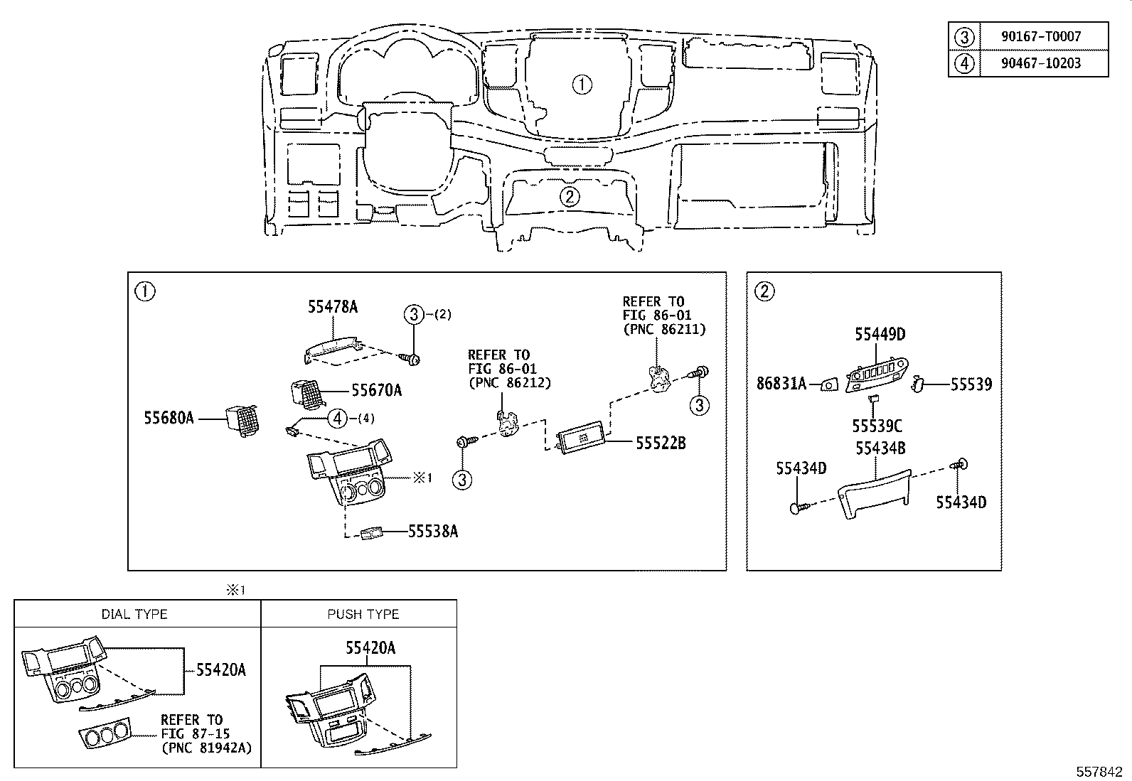 55302-0K020-C0 PANEL SUB-ASSY, INSTRUMENT, UPPER product image