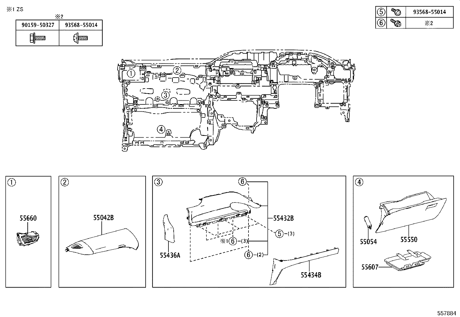 55302-28240-C0 PANEL SUB-ASSY, INSTRUMENT, UPPER product image