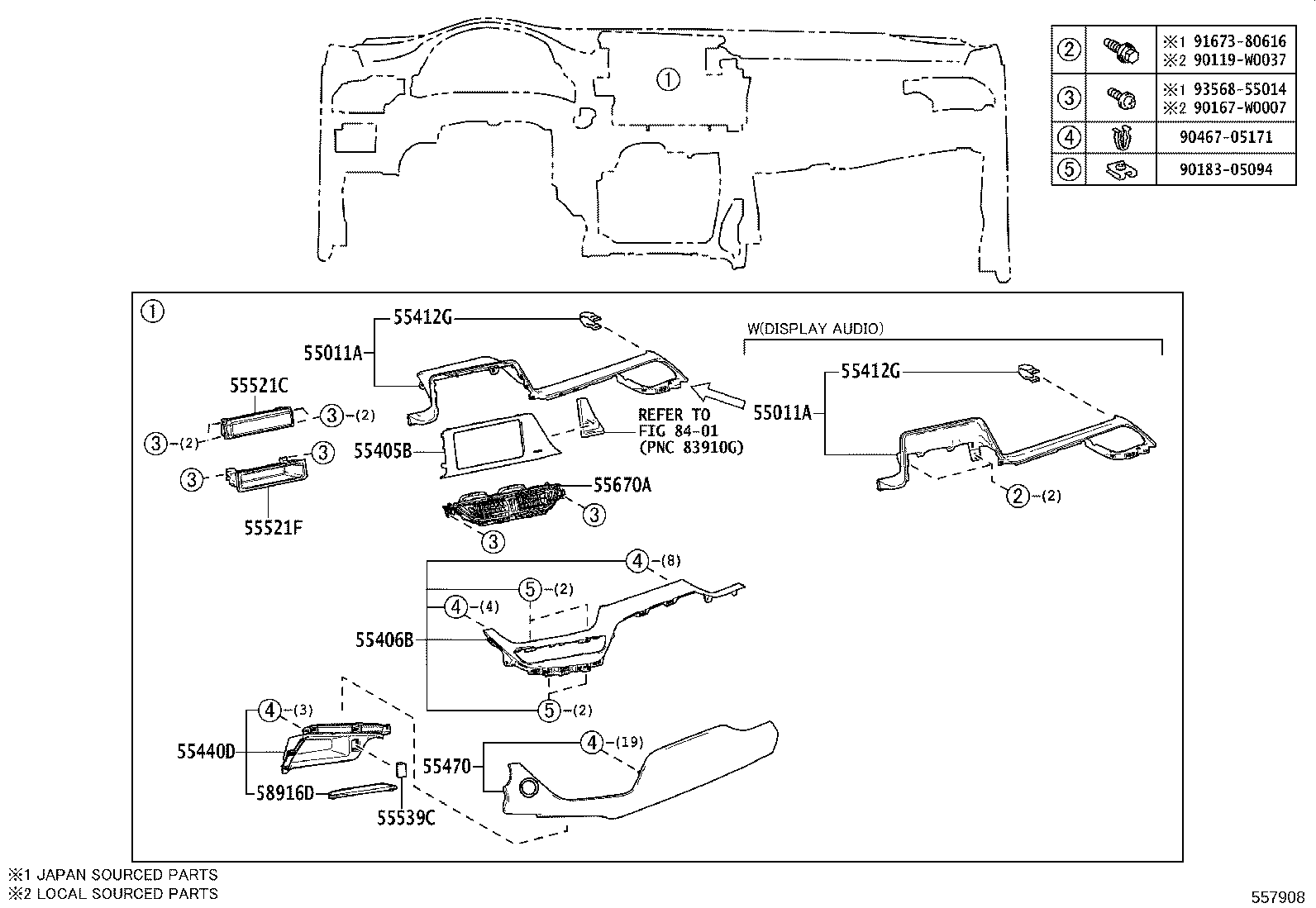 55405-F4040 PANEL SUB-ASSY, INSTRUMENT CLUSTER FINISH, CENTER product image