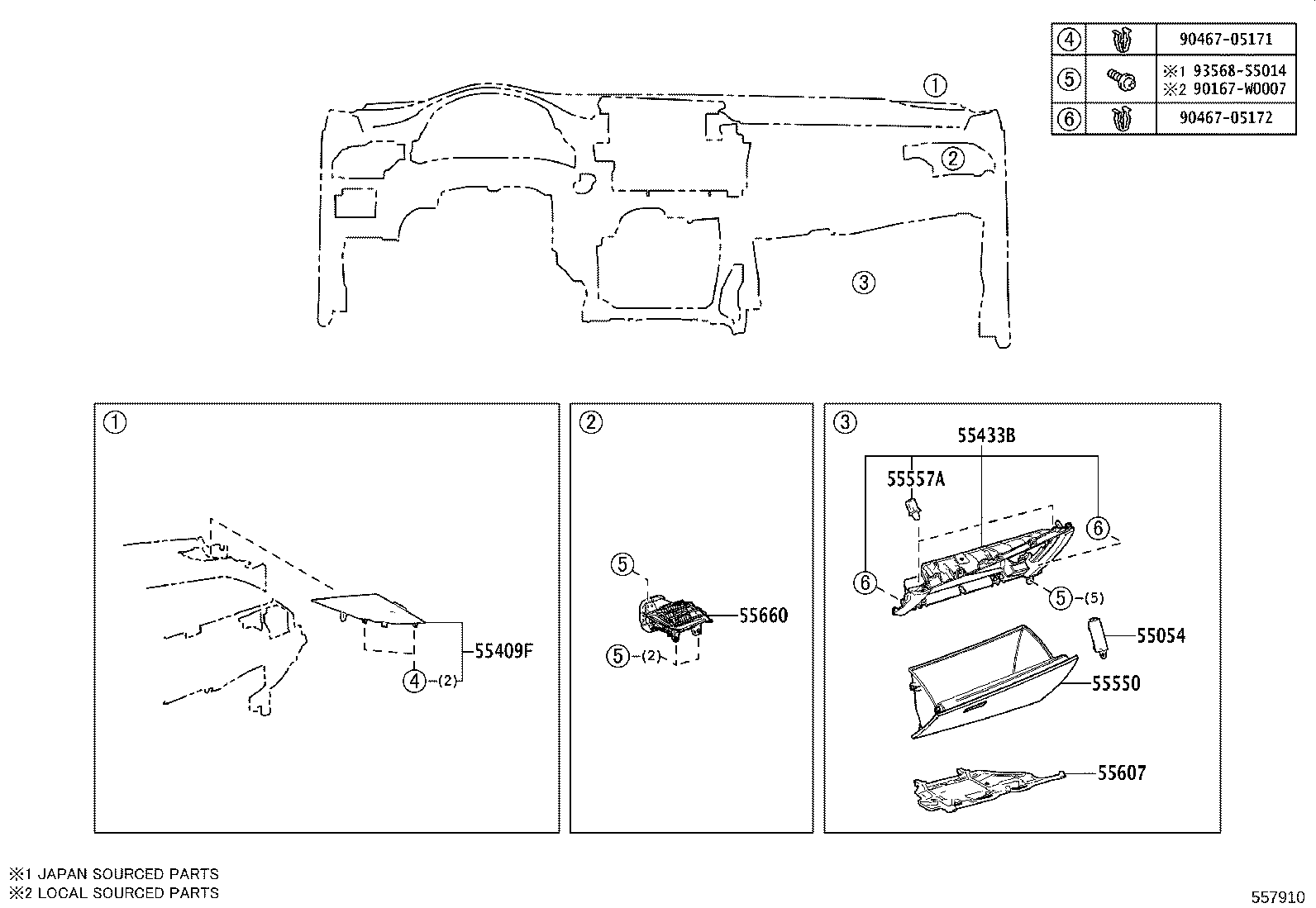 55405-F4040 PANEL SUB-ASSY, INSTRUMENT CLUSTER FINISH, CENTER product image
