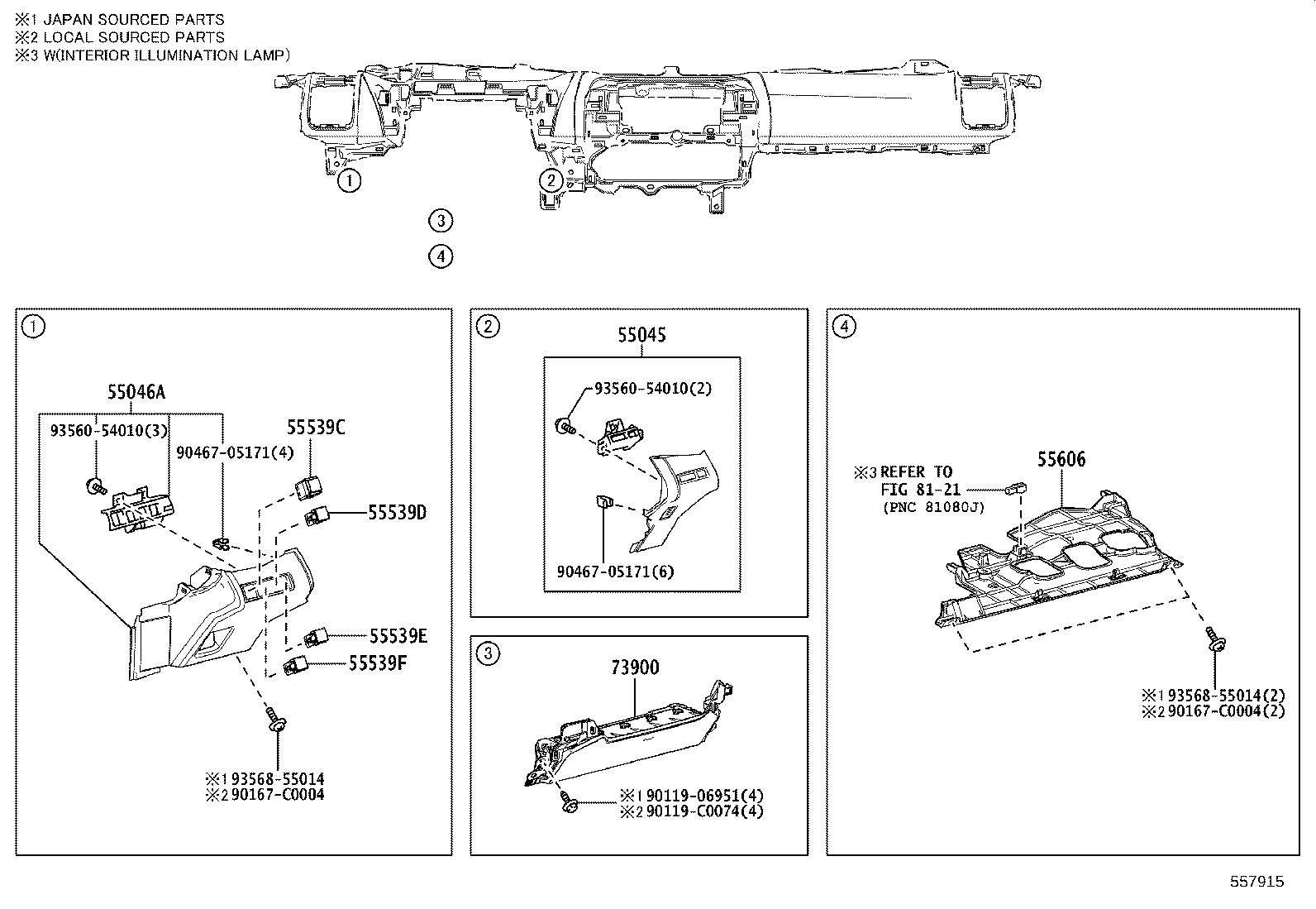 55405-0R100 PANEL SUB-ASSY, INSTRUMENT CLUSTER FINISH, CENTER product image