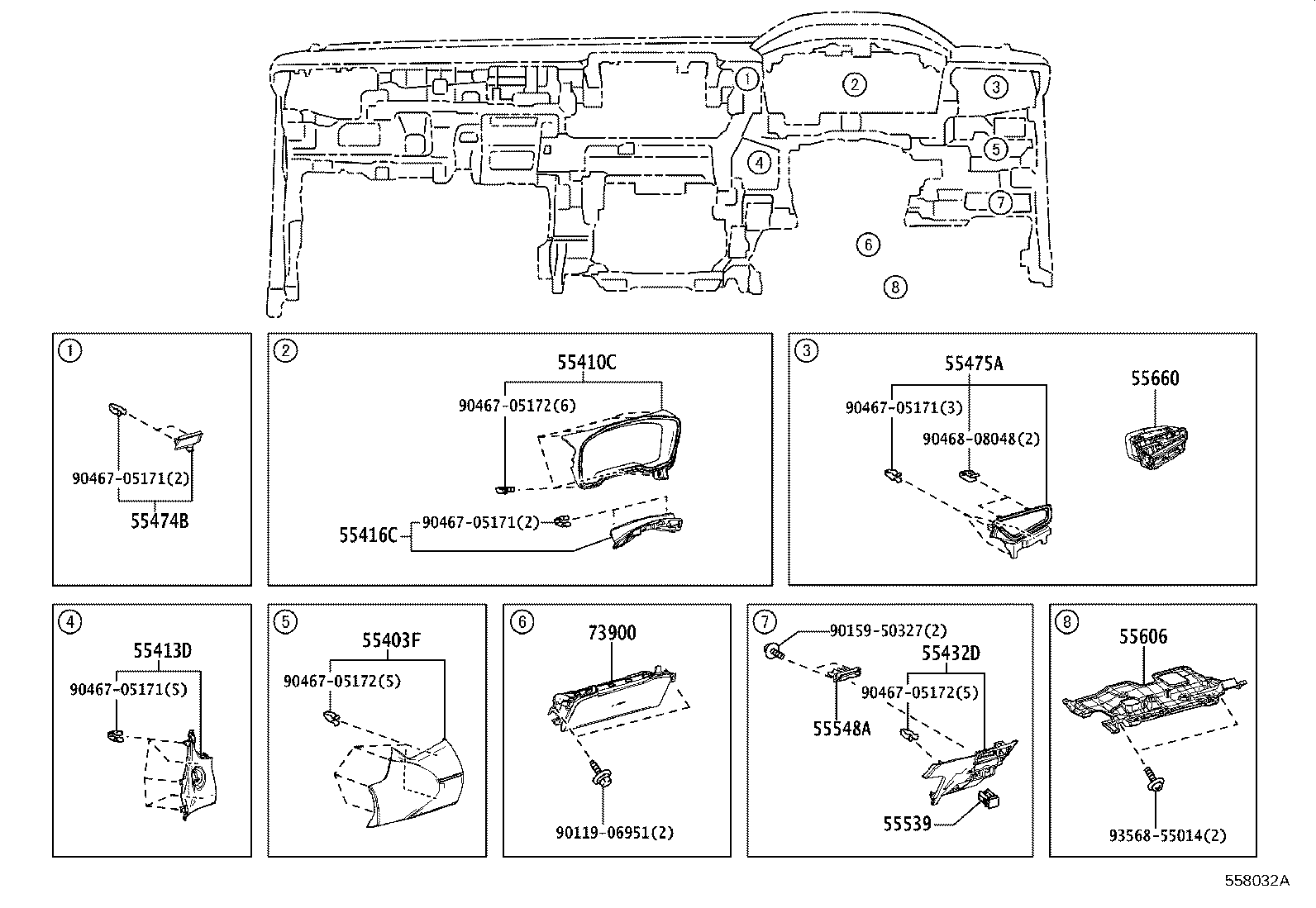 55405-12G30 PANEL SUB-ASSY, INSTRUMENT CLUSTER FINISH, CENTER product image