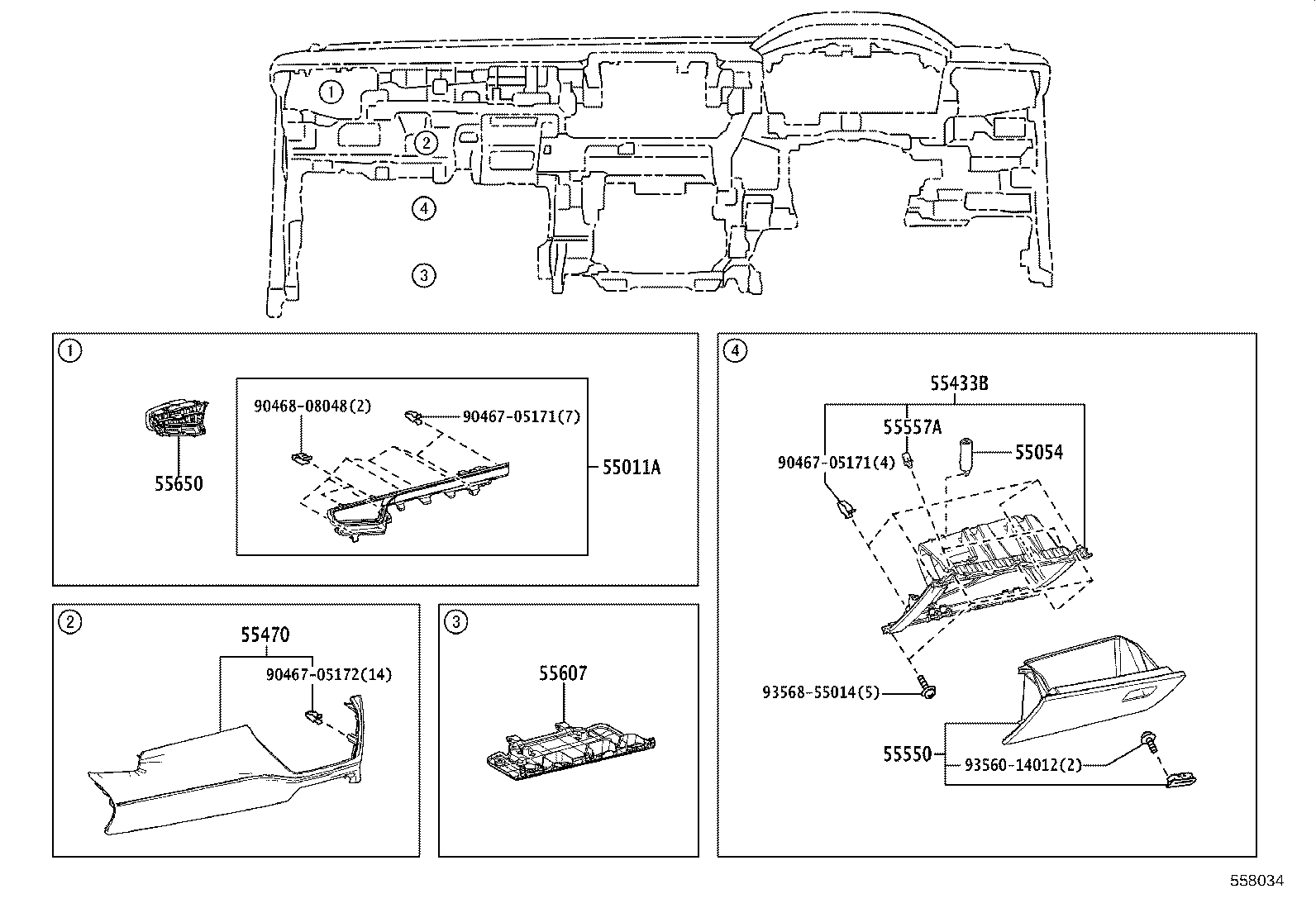55405-12G30 PANEL SUB-ASSY, INSTRUMENT CLUSTER FINISH, CENTER product image