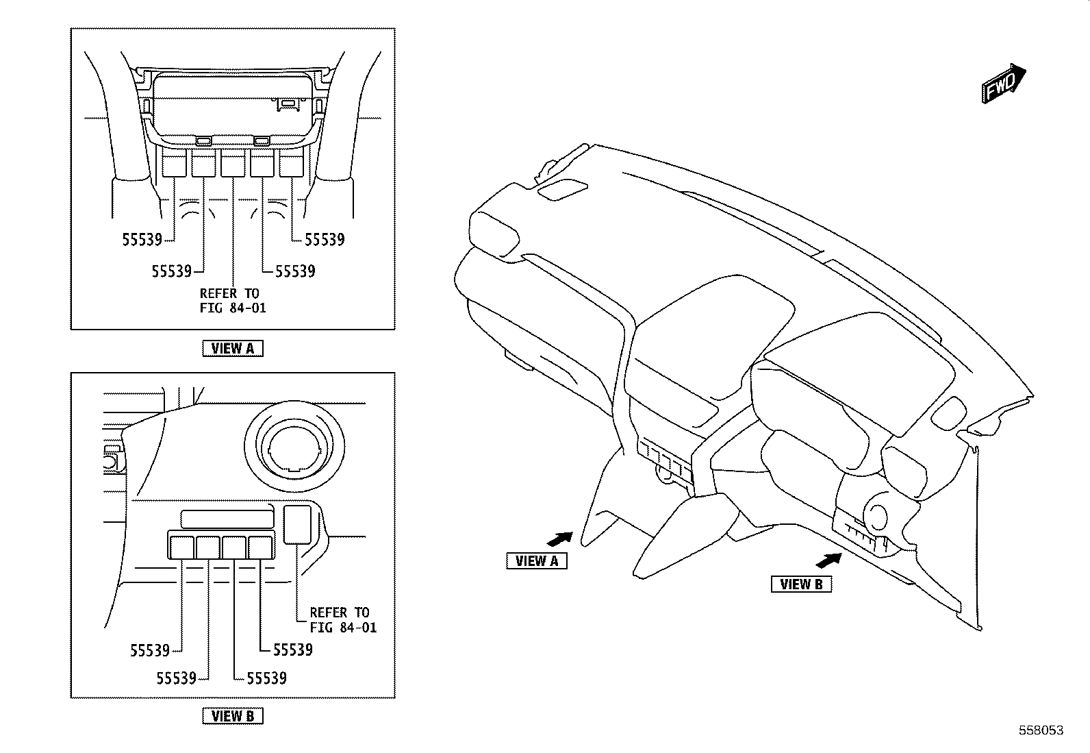 55405-WC015 PANEL SUB-ASSY, INSTRUMENT CLUSTER FINISH, CENTER product image