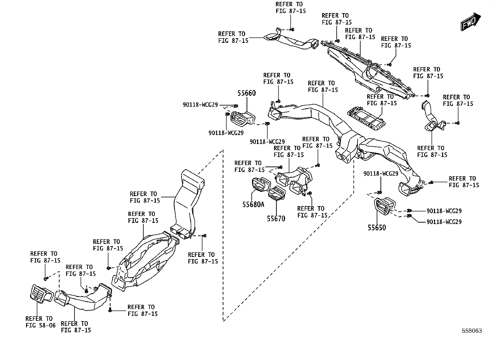 55405-WC015 PANEL SUB-ASSY, INSTRUMENT CLUSTER FINISH, CENTER product image