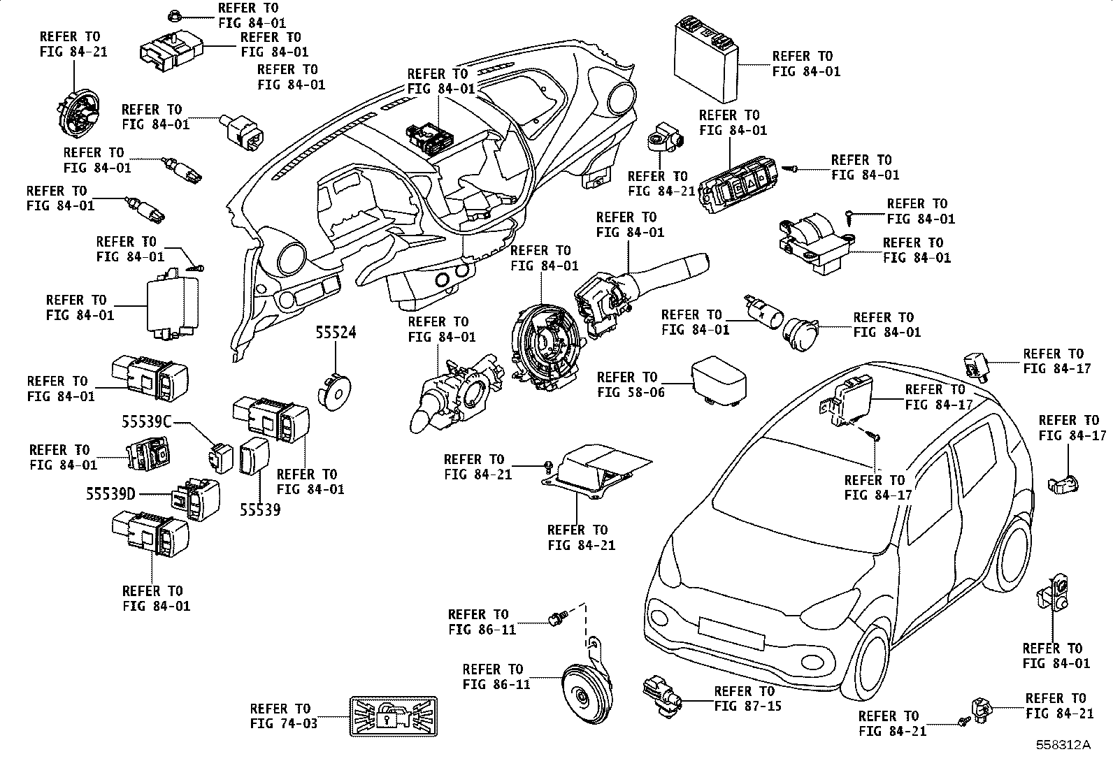 55302-WC015 PANEL SUB-ASSY, INSTRUMENT, UPPER product image