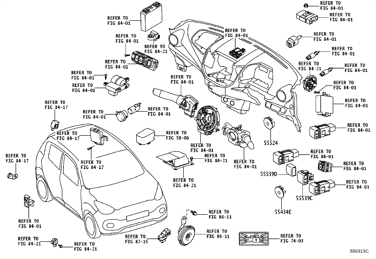 55302-WC015 PANEL SUB-ASSY, INSTRUMENT, UPPER product image