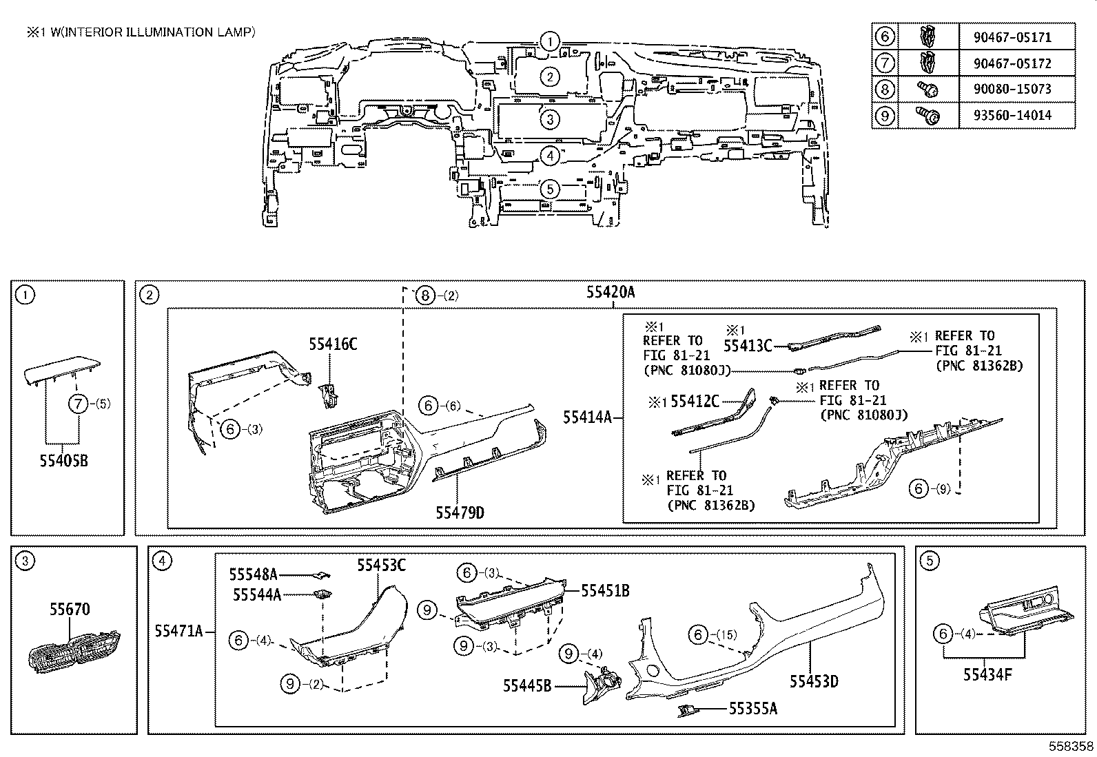 55054-0R020 STOPPER SUB-ASSY, GLOVE COMPARTMENT DOOR product image