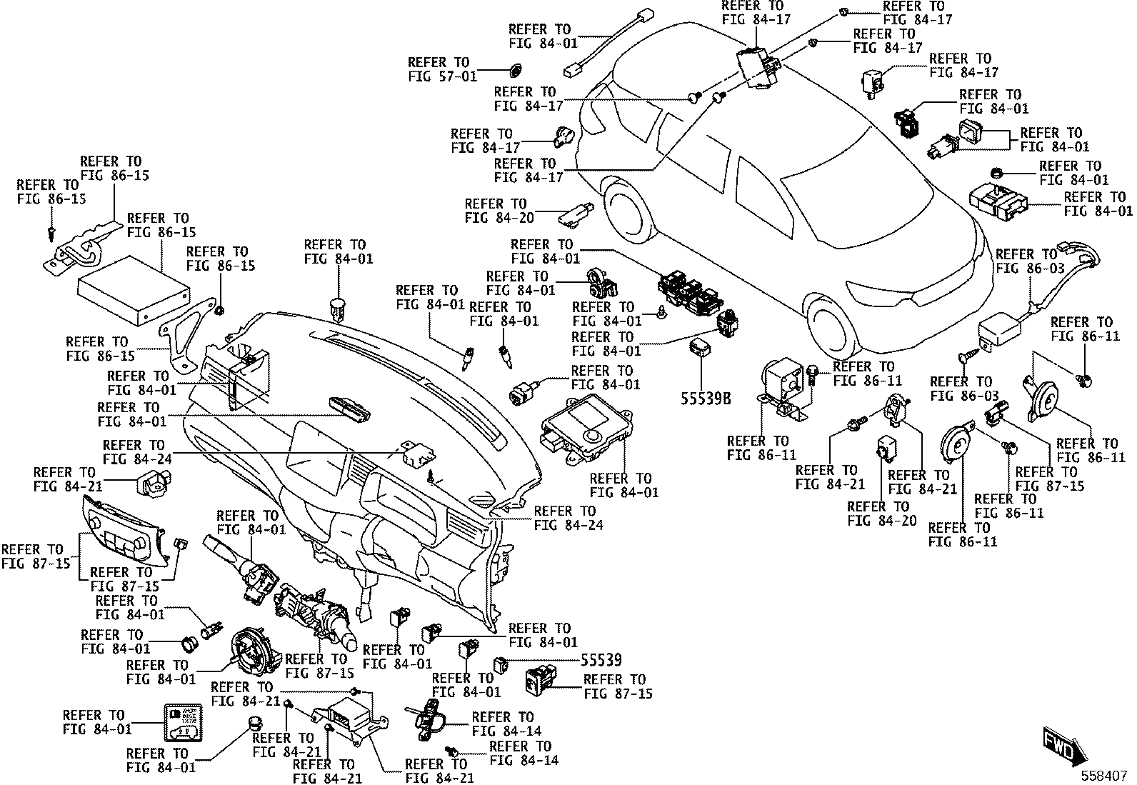 55302-WC017 PANEL SUB-ASSY, INSTRUMENT, UPPER product image
