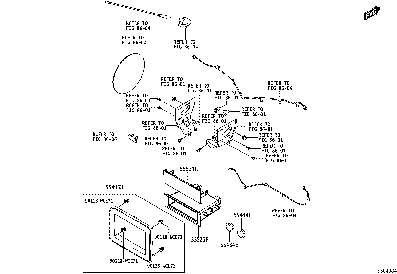 55302-WC017 PANEL SUB-ASSY, INSTRUMENT, UPPER product image