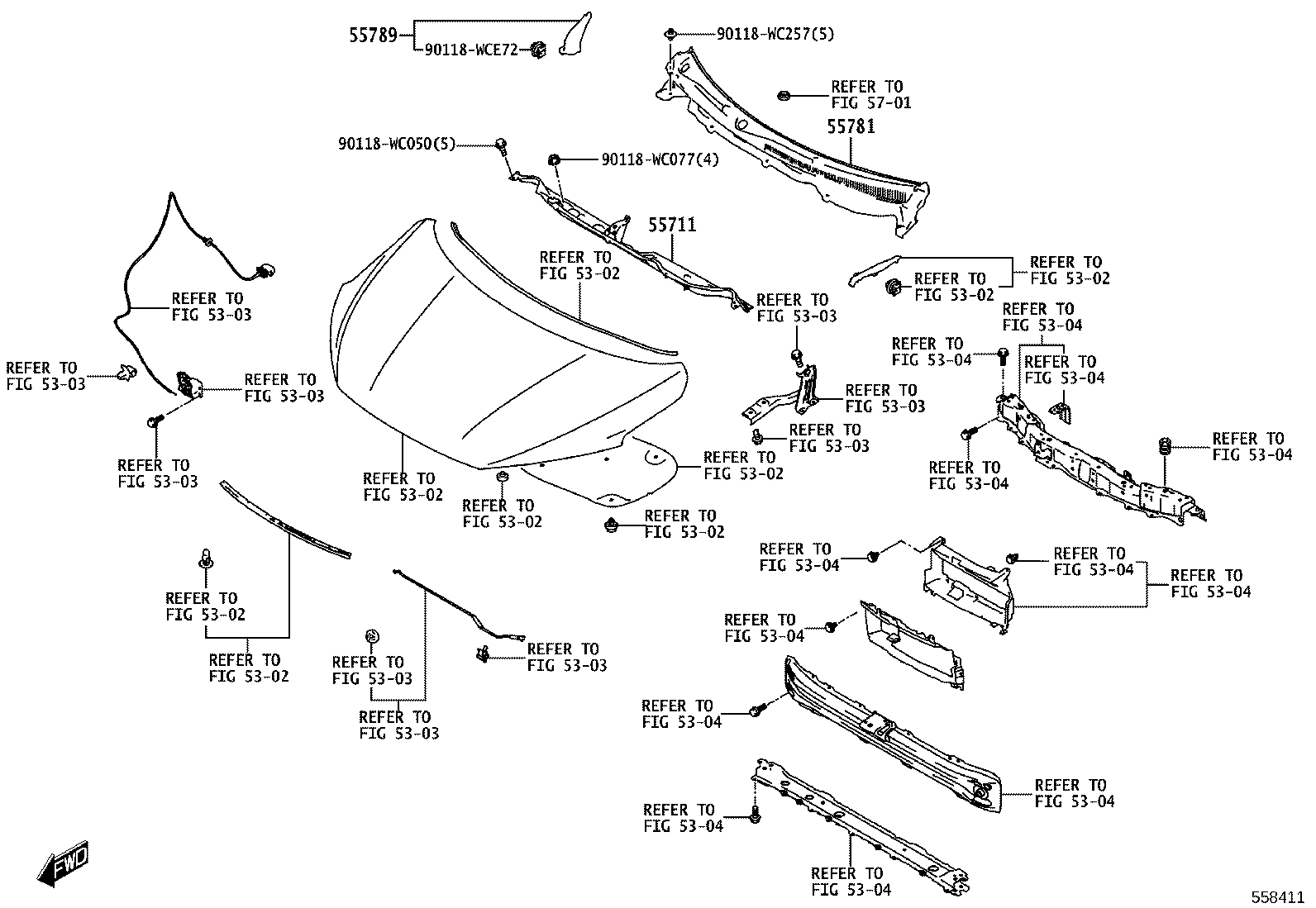 55701-WC012 PANEL SUB-ASSY, COWL product image
