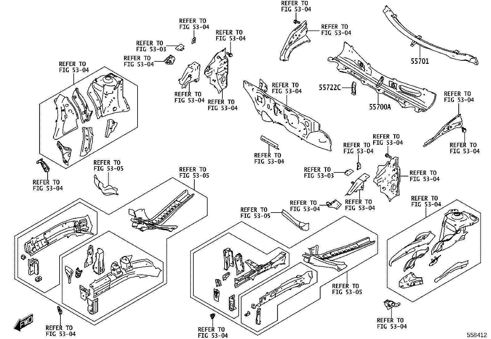 55701-WC012 PANEL SUB-ASSY, COWL product image
