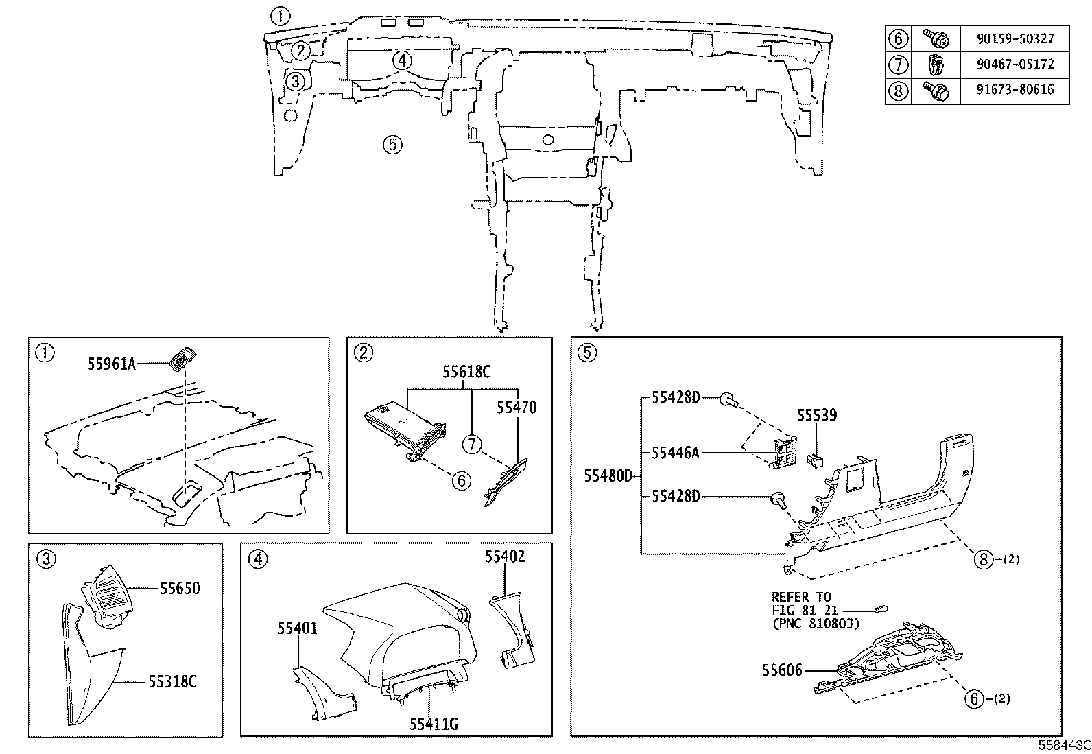 55349-V2030 CUSHION, INSTRUMENT PANEL product image