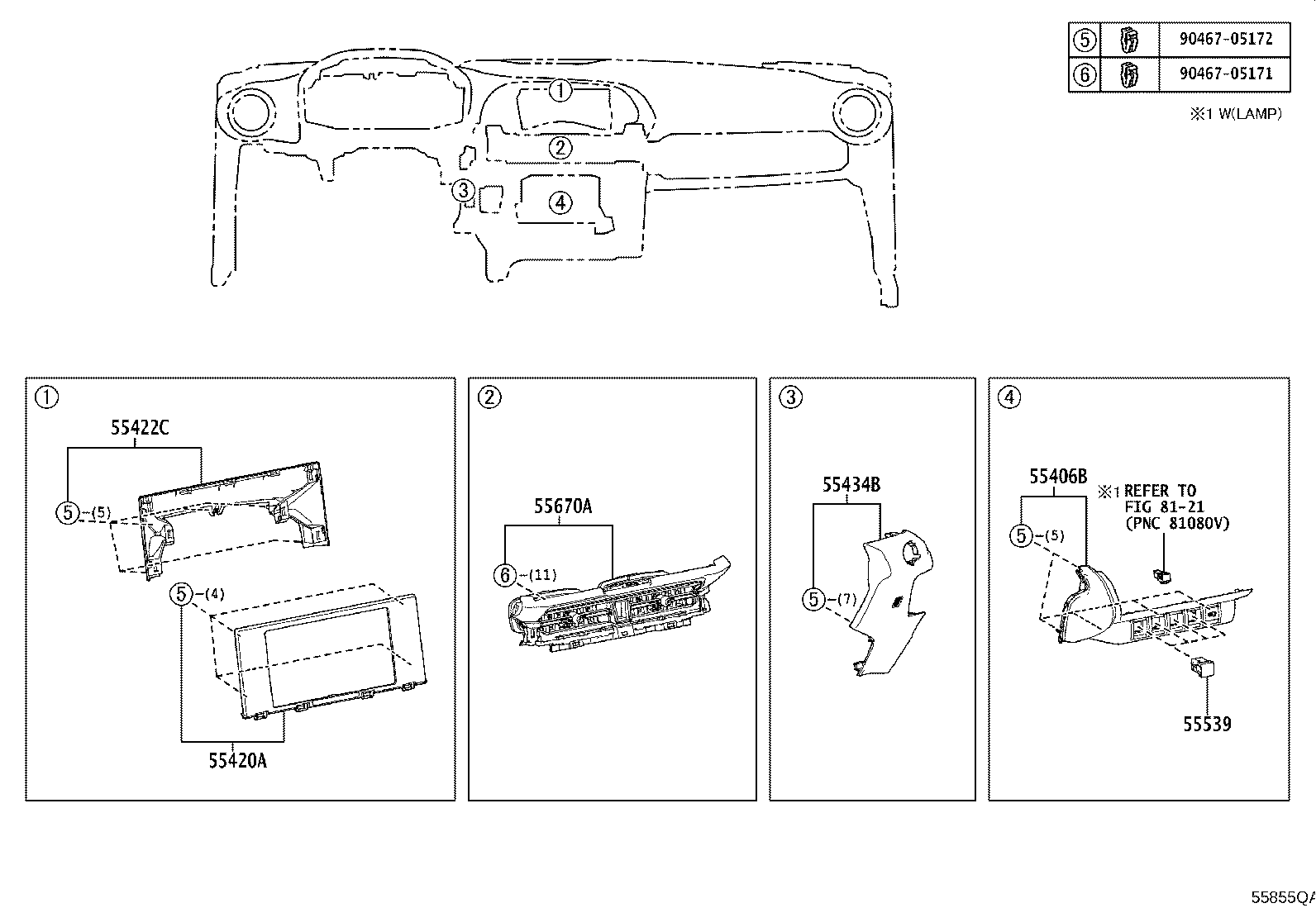 55041-F4010 DOOR SUB-ASSY, INSTRUMENT PANEL BOX, NO.1 product image