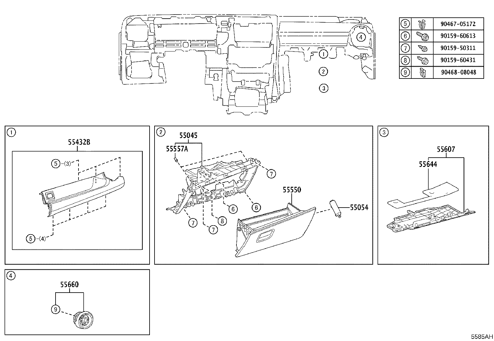 55405-K0010 PANEL SUB-ASSY, INSTRUMENT CLUSTER FINISH, CENTER product image