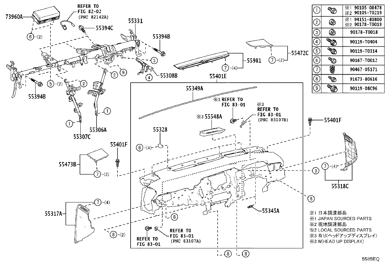 55405-06330-C0 PANEL SUB-ASSY, INSTRUMENT CLUSTER FINISH, CENTER product image