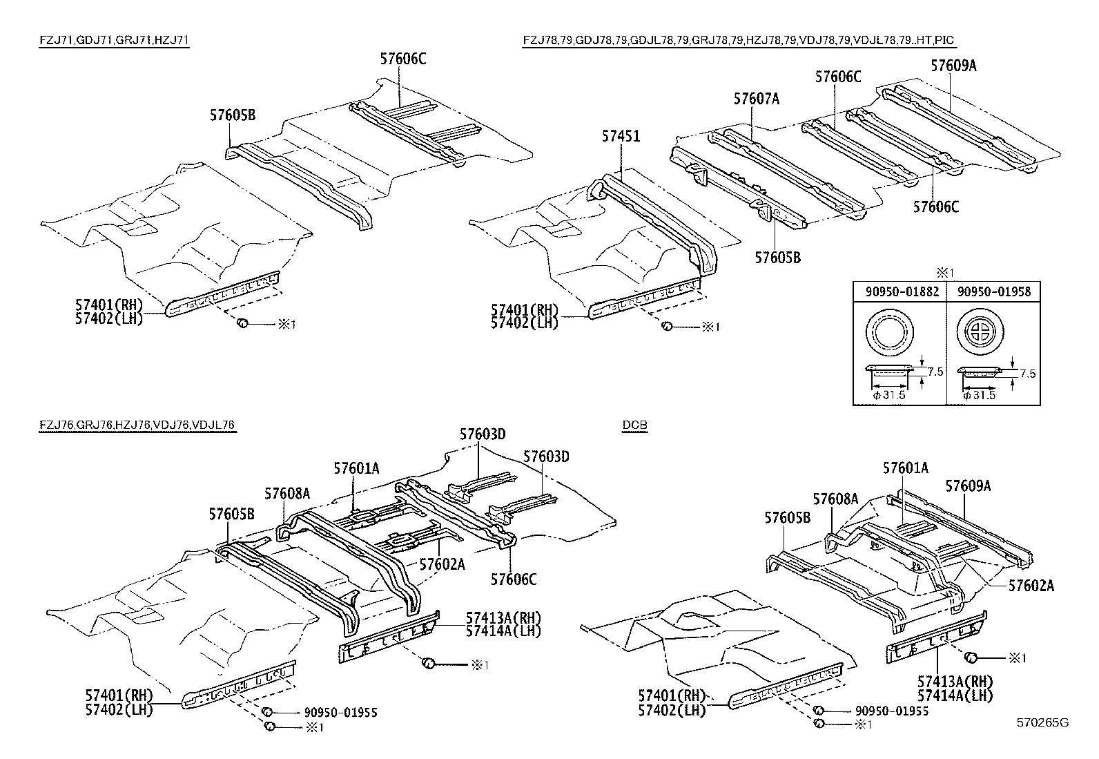 57014-60020 BRACKET SUB-ASSY, FRONT SIDE MEMBER, LH product image