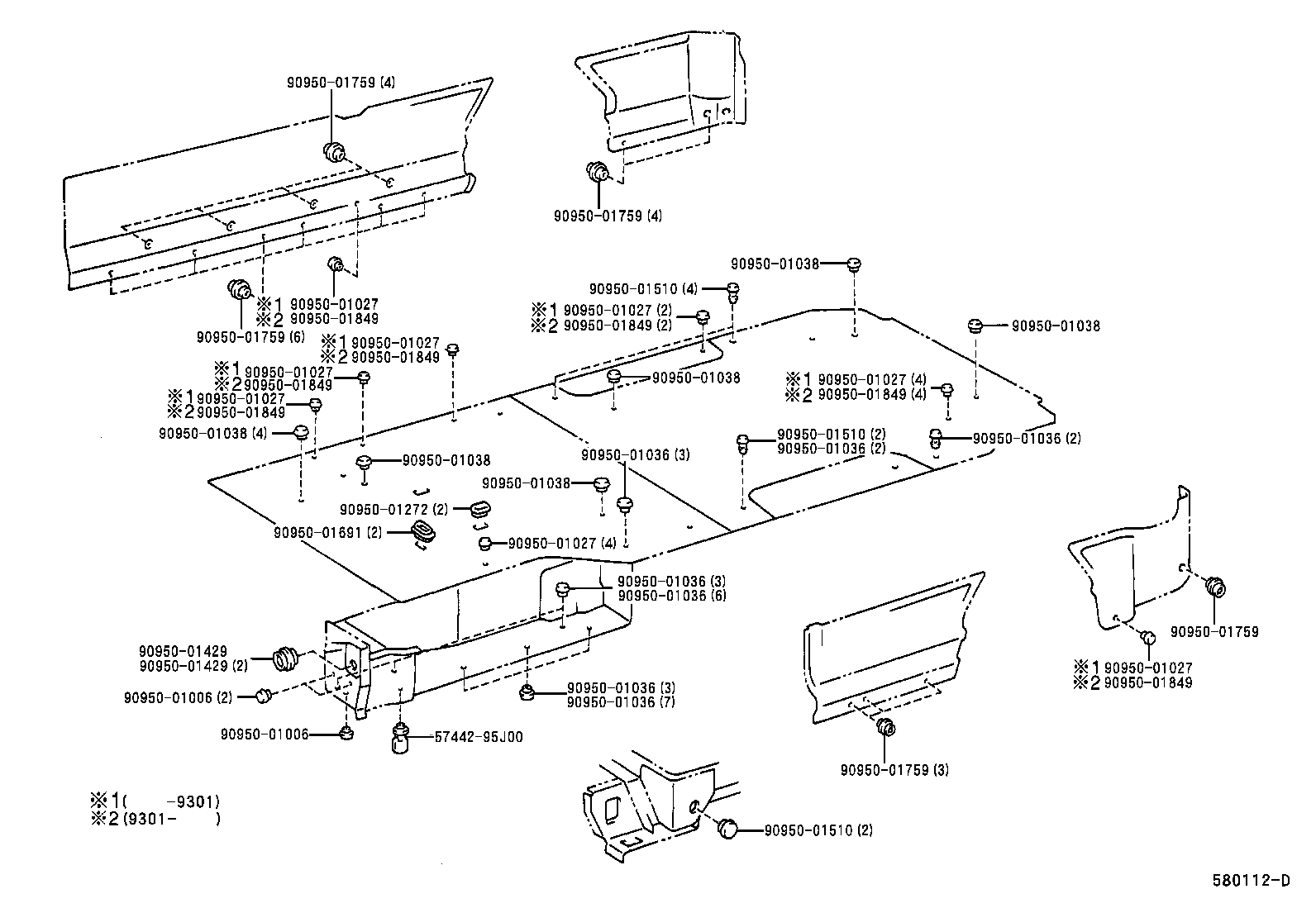 57075-95J02 BRACKET SUB-ASSY, UPPER CONTROL LINK, RH product image