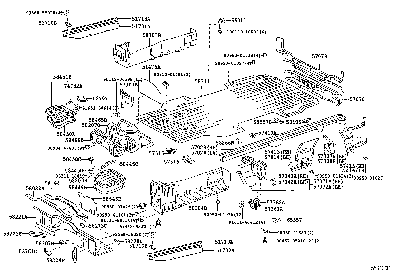 57771-95J00 PLATE, REAR SPRING, RH product image