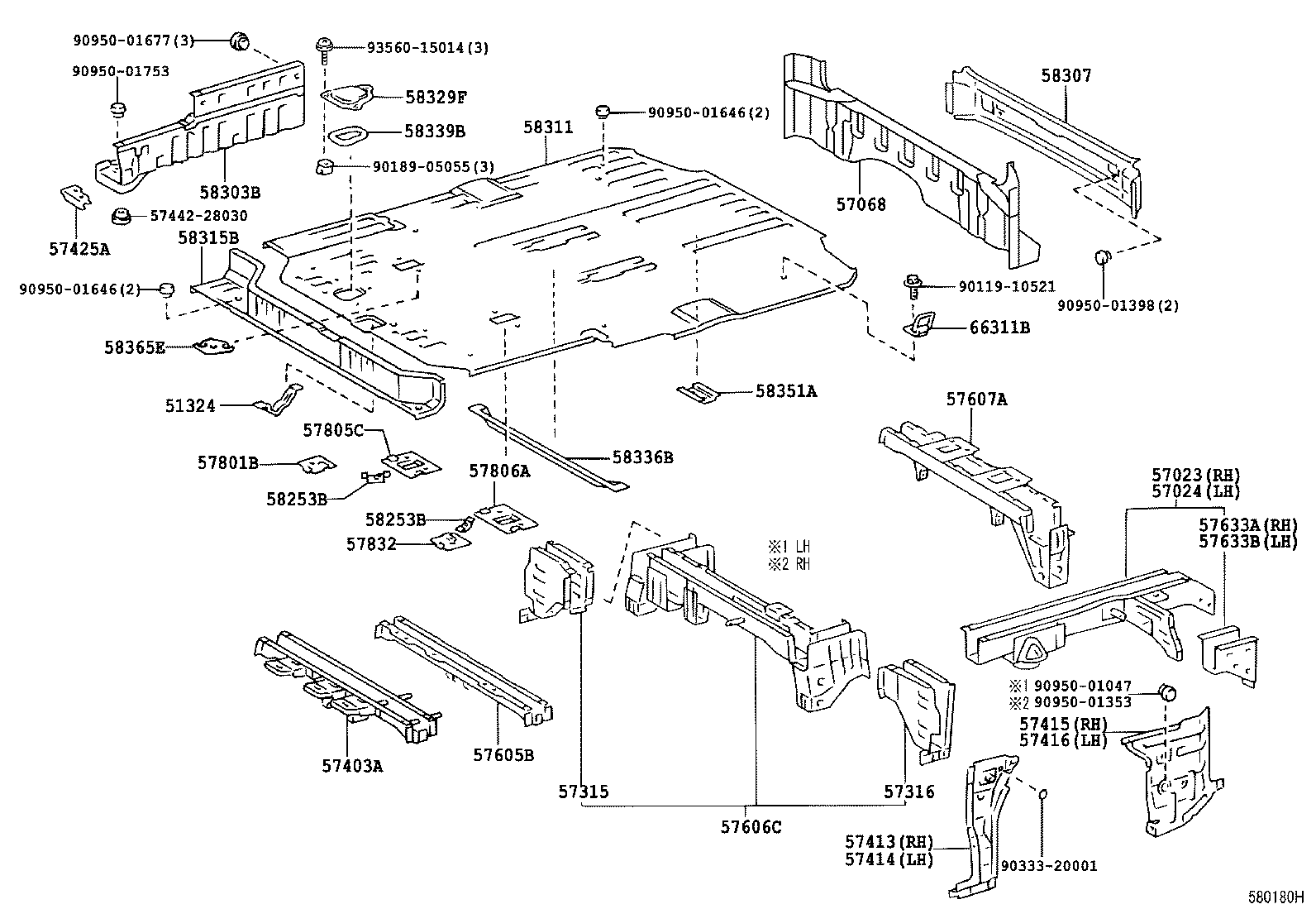 57305-28040 OUTRIGGER, NO.3 RH product image
