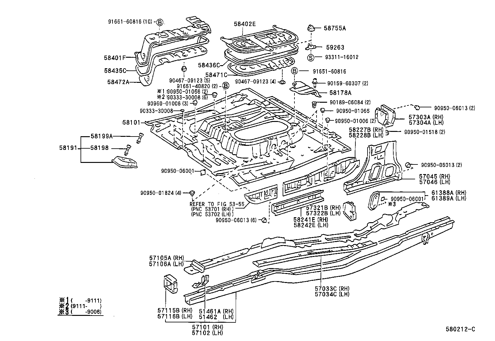 57106-28090 PLATE SUB-ASSY, FRONT SIDE MEMBER, LH product image