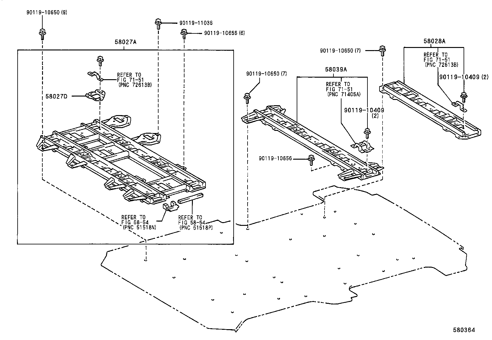 57308-26020 OUTRIGGER SUB-ASSY, NO.4 LH product image