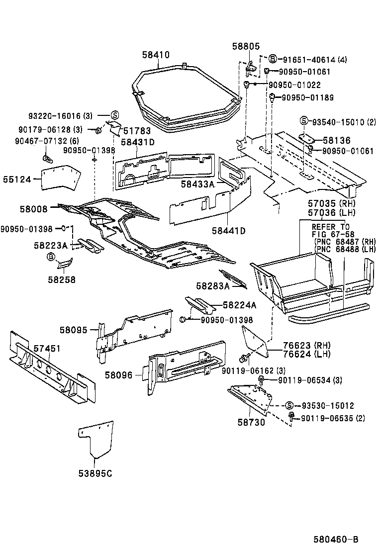 53895-25010 SHIELD, SIDE FLOOR APRON, FRONT RH product image