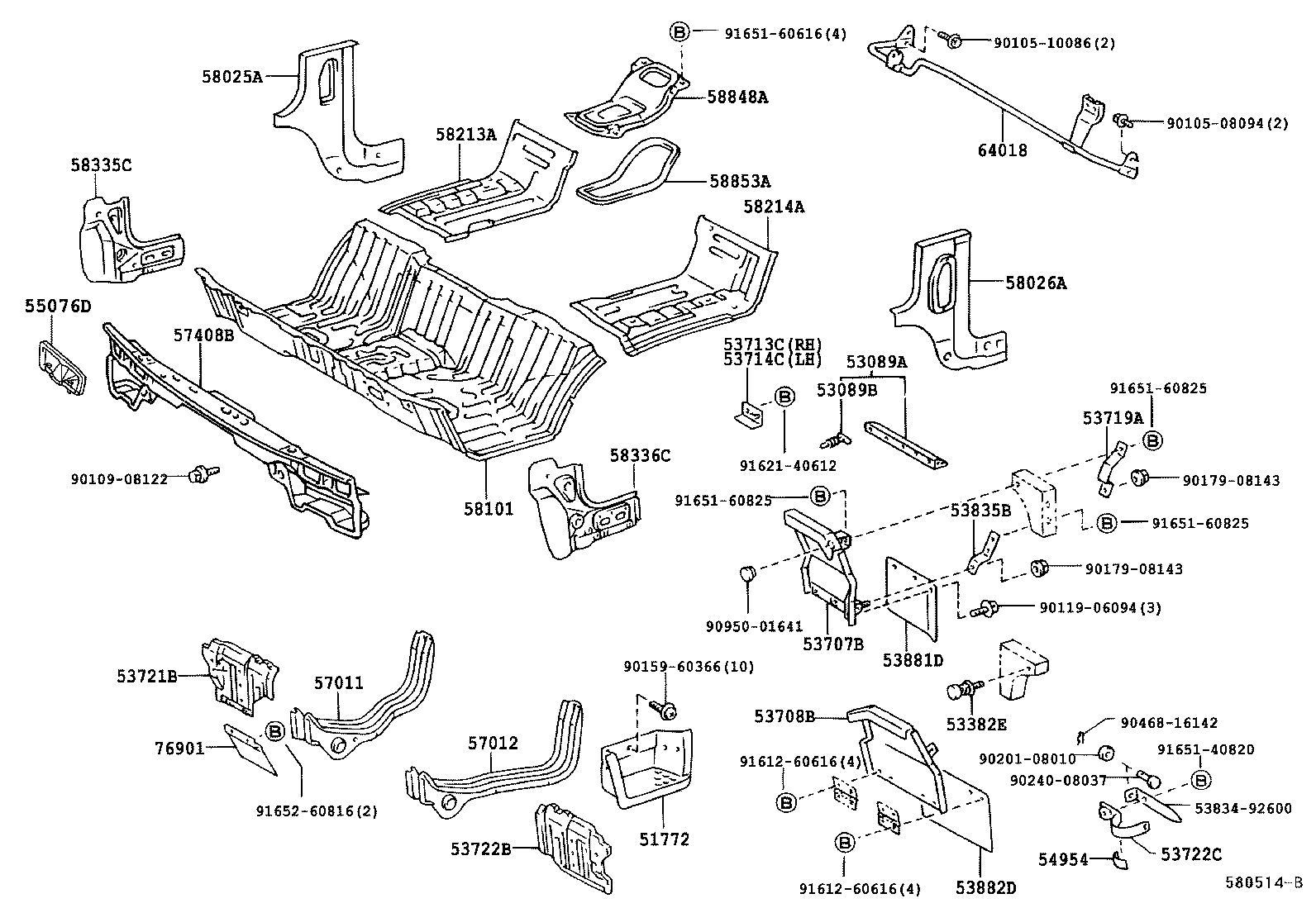 53810-37900 PANEL, FRONT FENDER, RH product image
