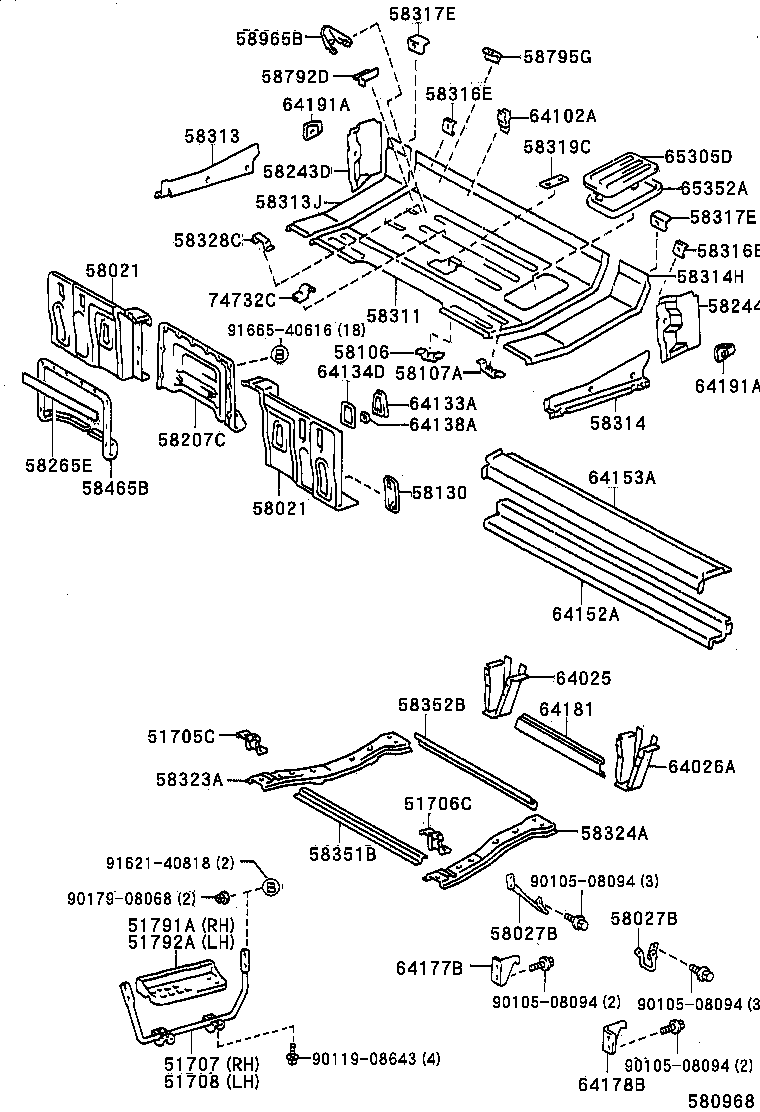 58022-37060 PANEL SUB-ASSY, HEADER product image