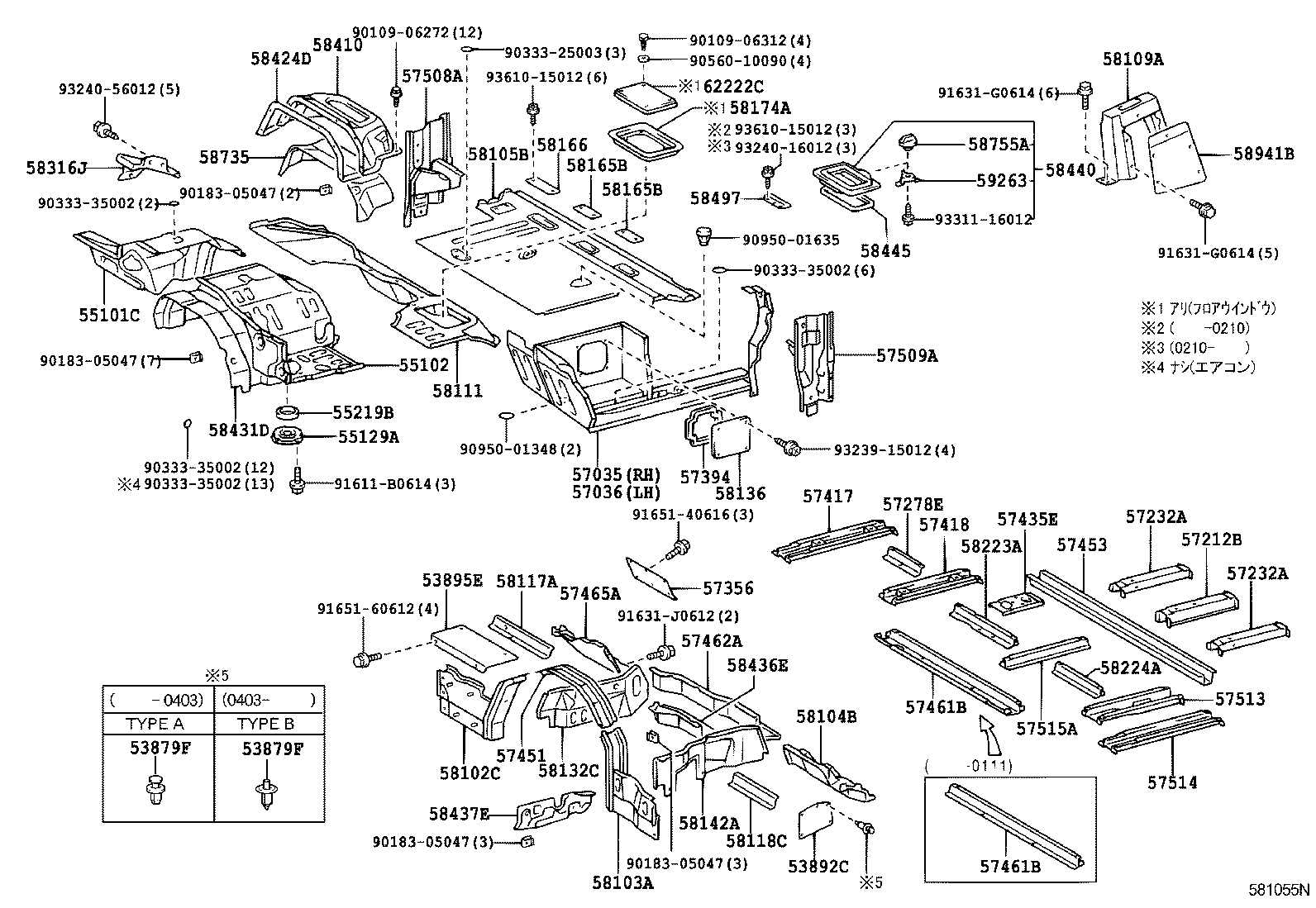 57035-37021 PANEL SUB-ASSY, FRONT STEP, RH product image