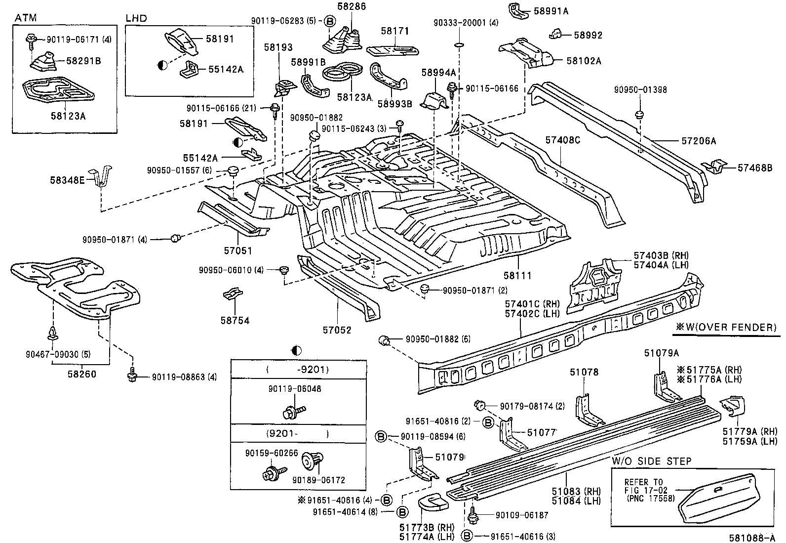 58111-60091 PAN, FRONT FLOOR product image