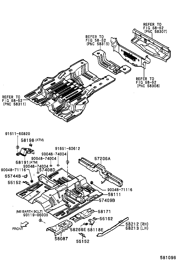 57028-87401 MEMBER, FRONT SIDE, LH product image