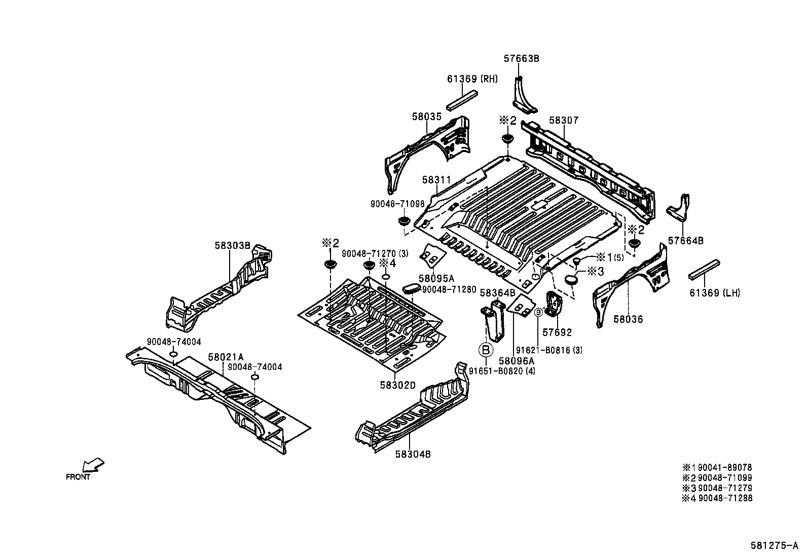 51968-97501 HOOK SUB-ASSY,REAR product image