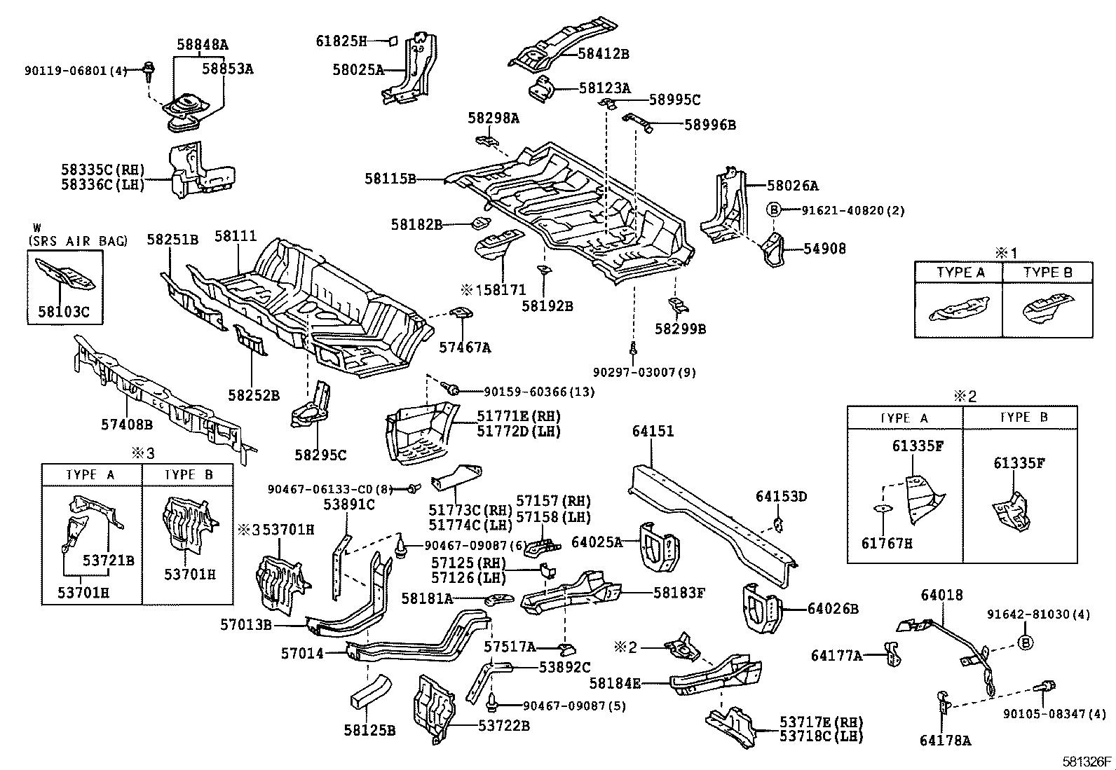 53736-37020 MUDGUARD SUB-ASSY, FRONT product image
