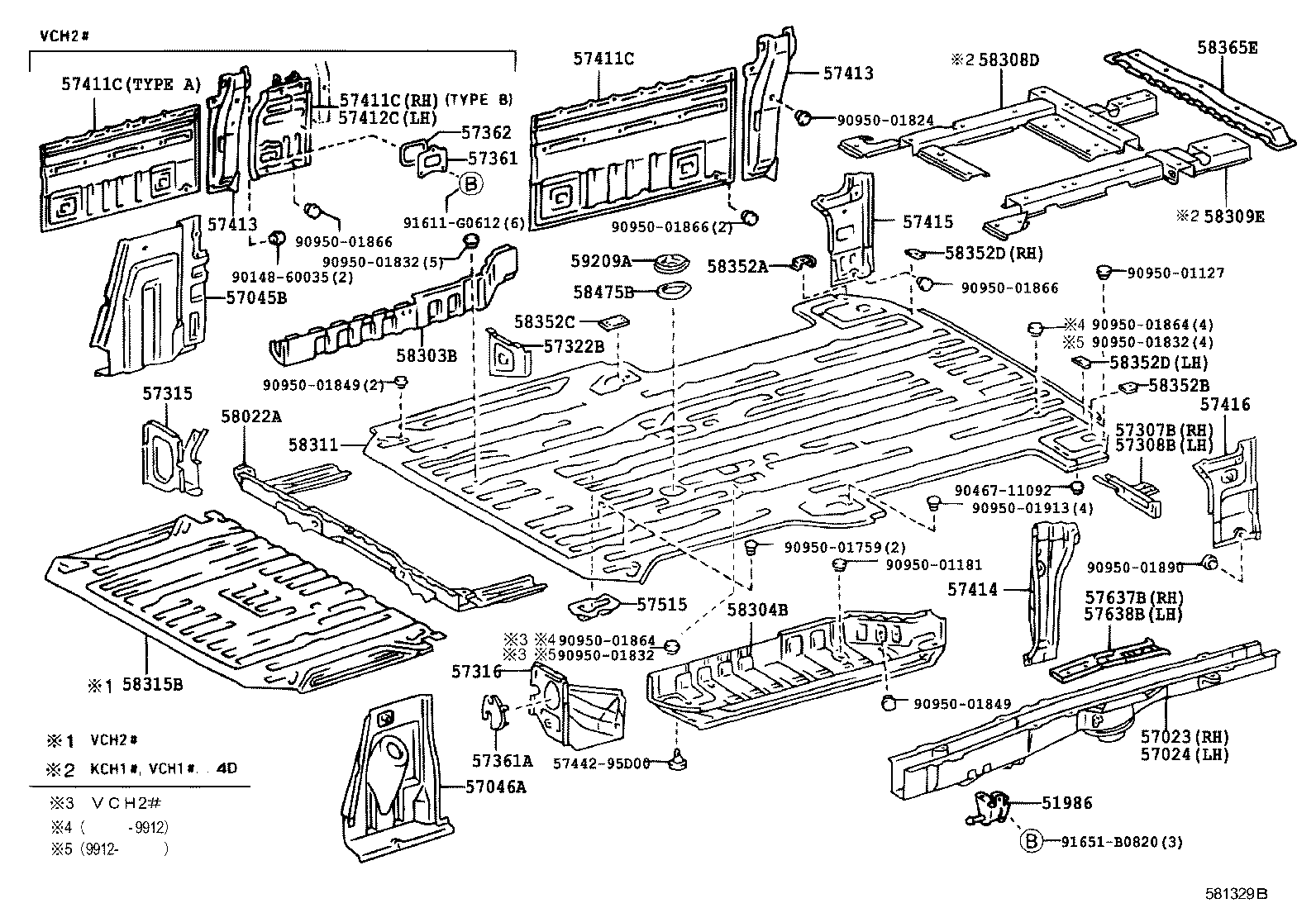 58311-2F010 PAN, REAR FLOOR product image