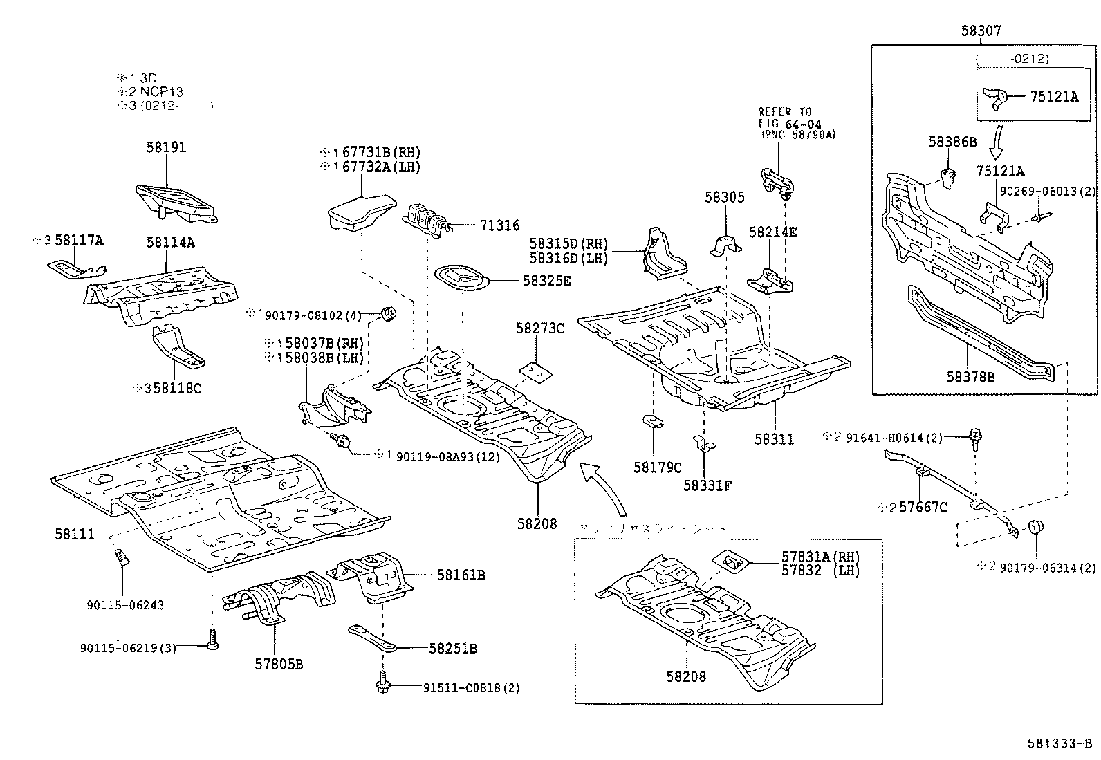 57681-52010 BRACE, REAR FLOOR NO.2 CROSSMEMBER, OUTER product image