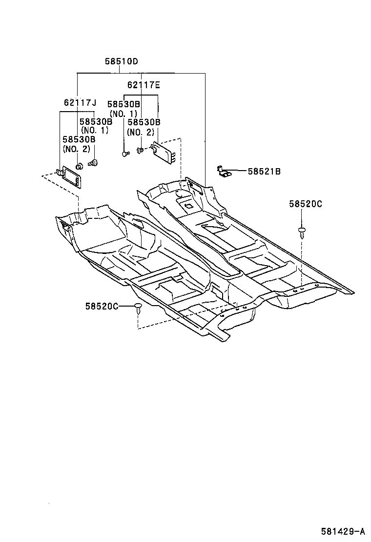 90467-05015-B3 CLIP(FOR FRONT FLOOR CARPET) product image