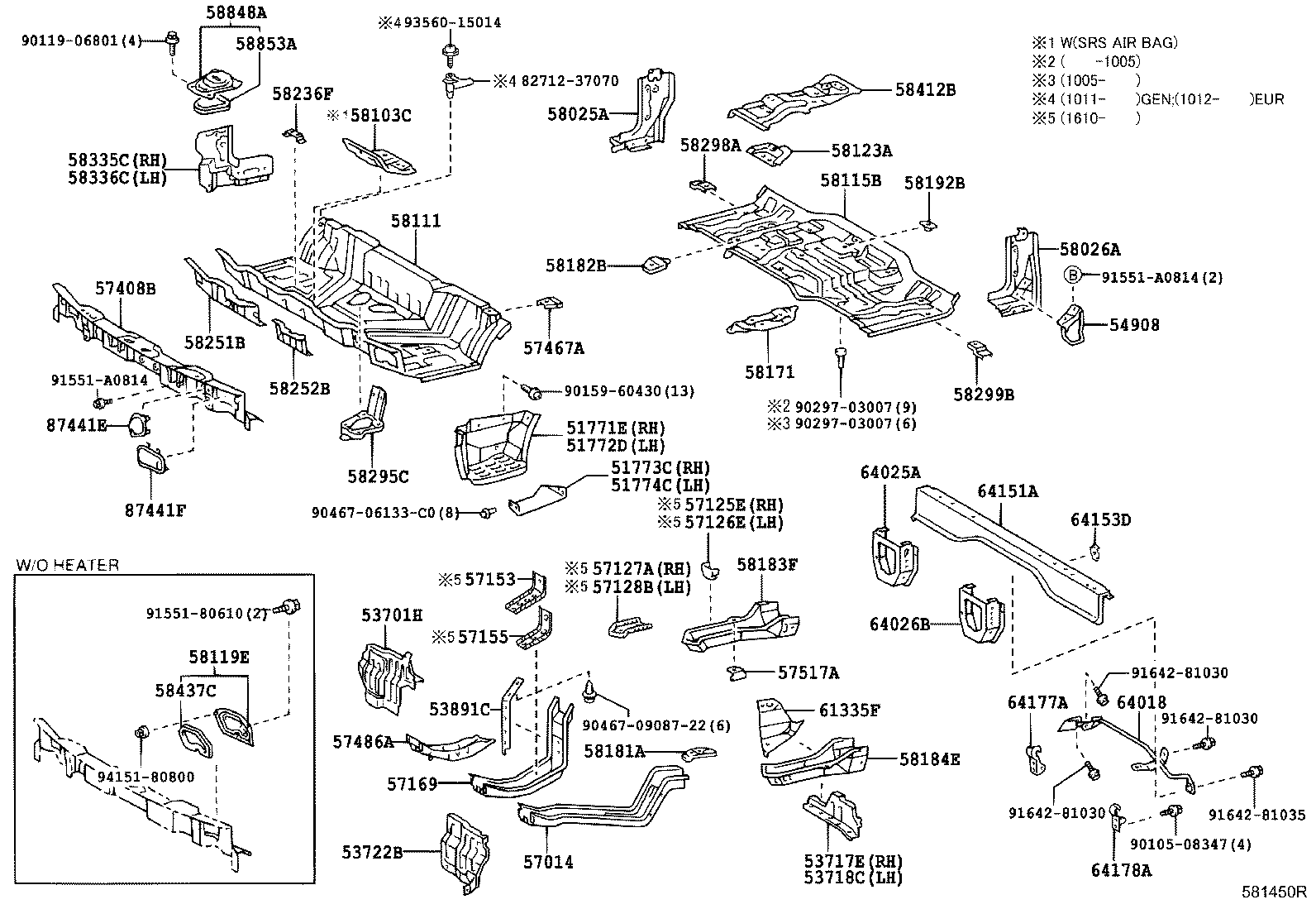 58251-37032 BRACE, FLOOR PANEL, FRONT product image