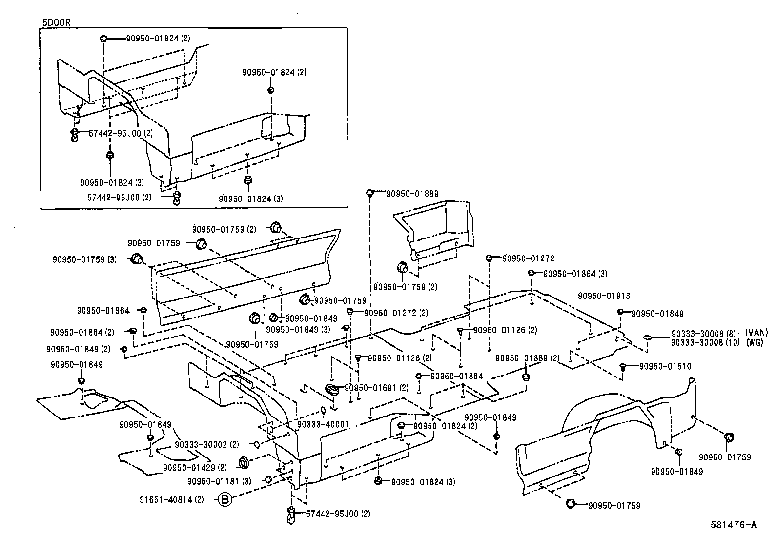 57075-95J02 BRACKET SUB-ASSY, UPPER CONTROL LINK, RH product image