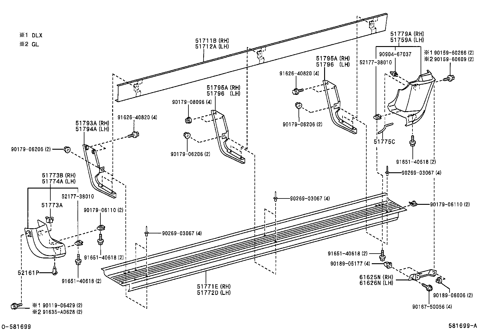 58012-0B050 PANEL SUB-ASSY, FRONT FLOOR SIDE, LH product image