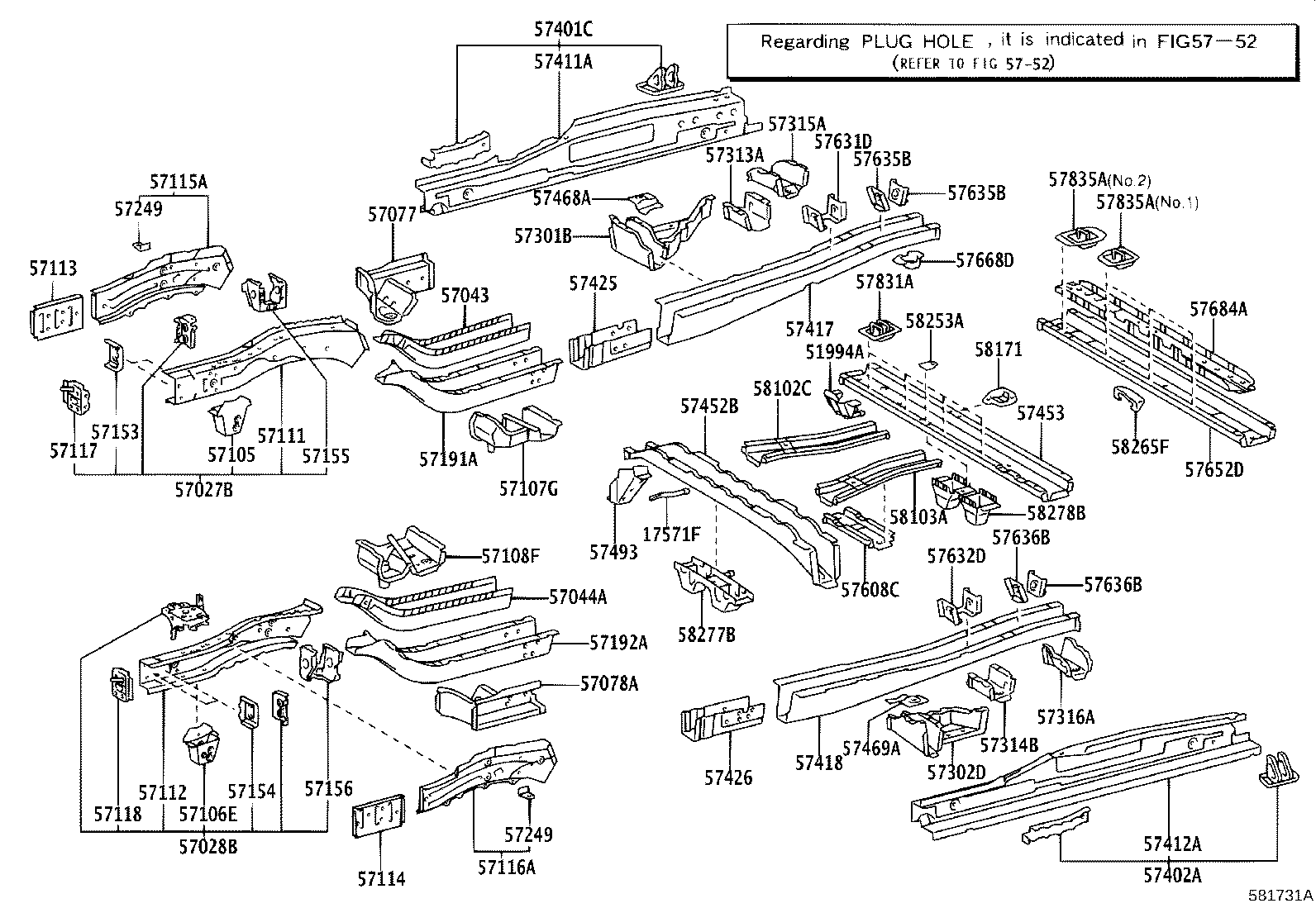 57077-08020 BOX SUB-ASSY, TORQUE, FRONT RH product image