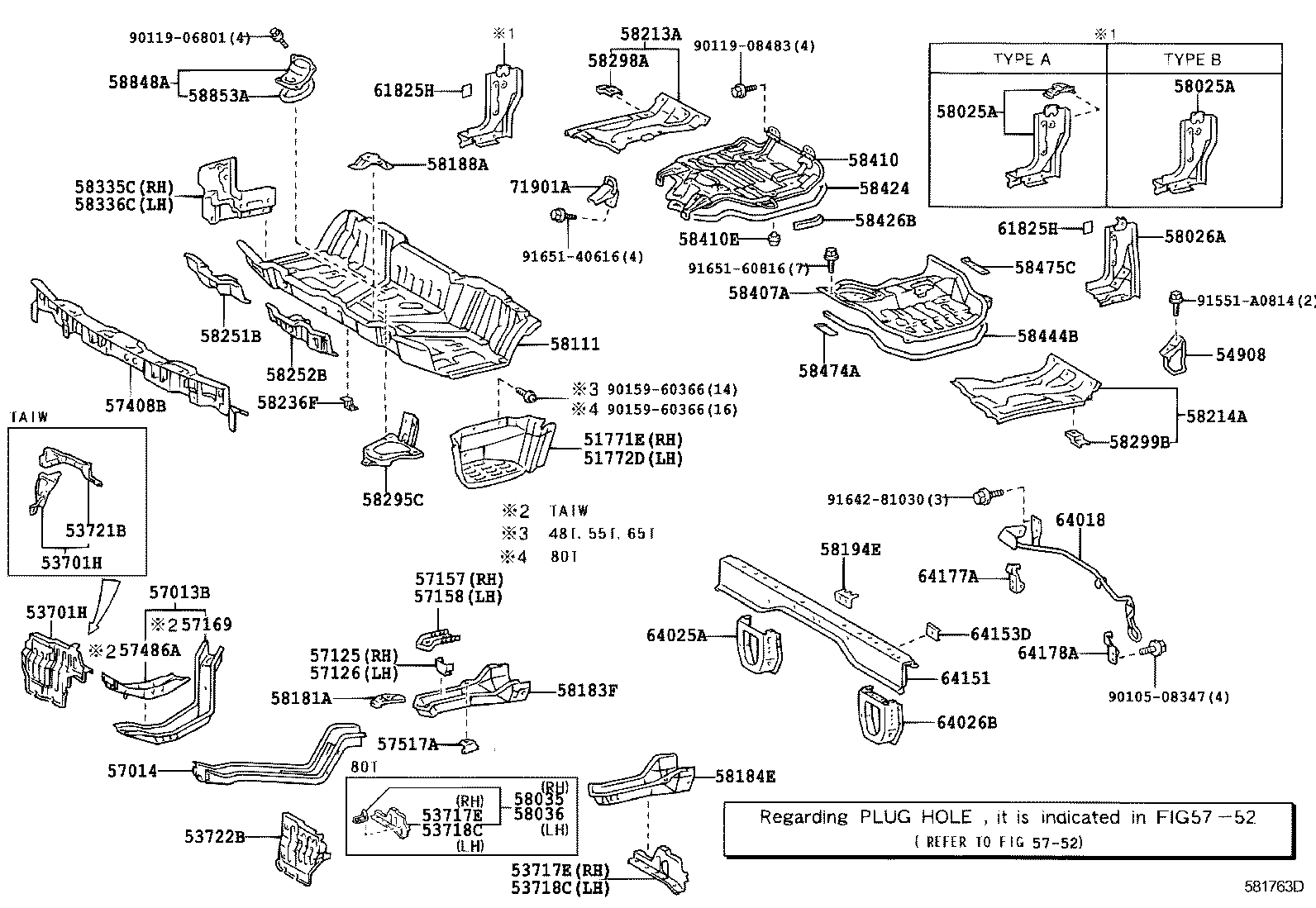 53736-37021 MUDGUARD SUB-ASSY, FRONT product image